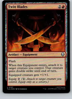 Twin Blades - TLA - FOIL - 157 - MTG - Image 1