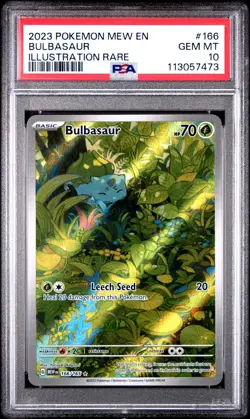 2023 Pokemon TCG | Bulbasaur 166 | 151 Mew En | PSA 10 - Image 1