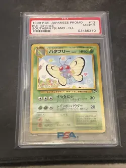 1999 Pokemon Japanese Promo Butterfree Southern Islands PSA 9 03xxxxxx Cert! - Image 2
