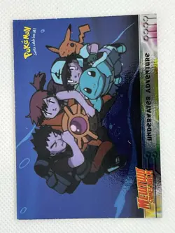 LP - RAINBOW Foil Topps Pokemon Mewtwo Strikes Back- Underwater Adventure -Blue - Image 1