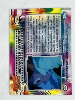 LP - RAINBOW Foil Topps Pokemon Mewtwo Strikes Back- Underwater Adventure -Blue - Image 2