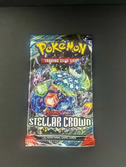 7 Pokemon Scarlet & Violet Stellar Crown Booster Packs - Factory Sealed Lot - Image 5