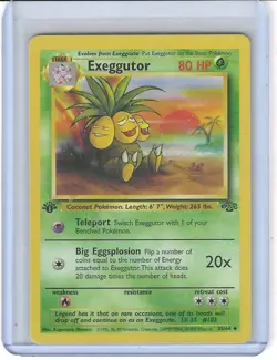 POKEMON JUNGLE 1ST EDITION EXEGGUTOR UNCOMMON # 35/64 UNPLAYED NM - Image 1