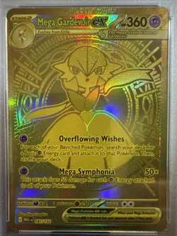 2025 Pokemon Meg EN Mega Gardevoir EX Meda Hyper Rare #187 PSA 10 GEM MINT - Image 3