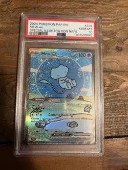 Pokemon Scarlet & Violet Paldean Fates Bubble Mew EX 232/091 PSA 10 - Image 1