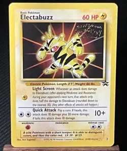 Electabuzz NM Mint Pokemon TCG 1999 Stamped WB Kids First Movie Promo - Image 1