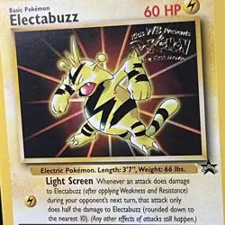 Electabuzz NM Mint Pokemon TCG 1999 Stamped WB Kids First Movie Promo - Image 3