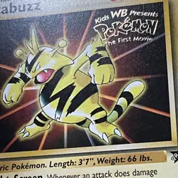 Electabuzz NM Mint Pokemon TCG 1999 Stamped WB Kids First Movie Promo - Image 4