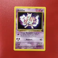 1999 Mewtwo #3 Black Star WB Pokemon the First Movie Promo LP - Image 1