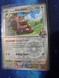 Arven's Greedent - 159/182 - Holo Rare - Pokemon Destined Rivals - Image 1