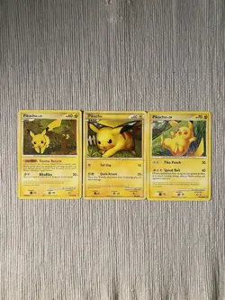 Pokemon Pikachu TCG Mysterious Treasures, Stormfront And HeartGold SoulSilver LP - Image 1