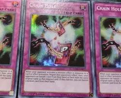3x Chain Hole DANE-EN077 Super Rare 1st Edition Yugioh Card Playset LP - Image 2