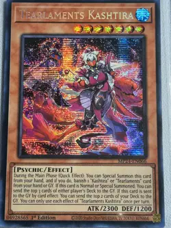 Tearlaments Kashtira Prismatic Secret Rare MP24-EN066 1st Edition Mint Yu-Gi-Oh! - Image 1