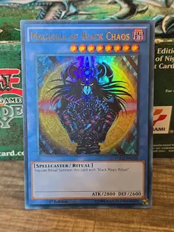 Magician of Black Chaos YGLD-ENC01 King of Games: Yugi's Legendary Decks 1st... - Image 1