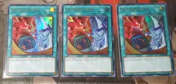 Yugioh! 3x Polymerization Hero Alt Art RA03-EN051 Ultra Rare 1st NM playset x3 - Image 1