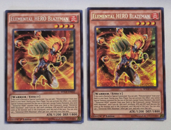 2 x YuGiOh TCG Elemental HERO Blazeman WSUP-EN032 World Superstars Secret 1st LP - Image 1
