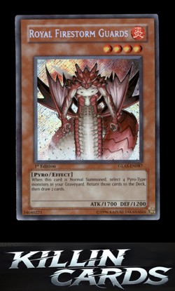 1st Edition Royal Firestorm Guards GLAS-EN087 Secret Rare Gladiator's Assault Yu - Image 1