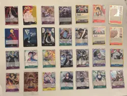ONE PIECE 28 CARD LOT ALT ART LEADER TREASURE BOOSTERS SET LUFFY ZORO PUDDING - Image 1