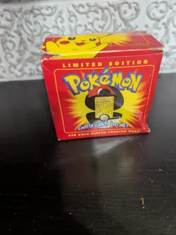Pokemon 23K Gold Plated Card SEALED w/ FREE Vintage Gen 1 Cards (1999) - Image 2