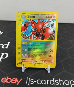 Scizor Aquapolis 32/147 Reverse Holo Rare MP Pokemon Card T1 - Image 1