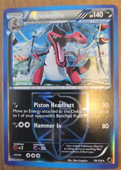 Krookodile BW Plasma Freeze 70/116 Rare Reverse Holo NM - ungraded Pokemon Card - Image 1