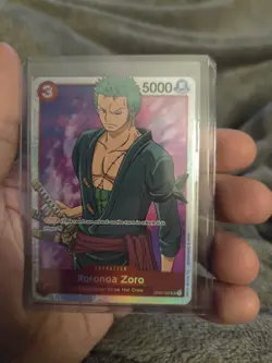 Roronoa Zoro NM OP01-025 SR One Piece Card Game Romance Dawn English - Image 1