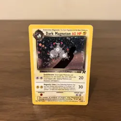 Pokemon Dark Magneton Holo Card 11/82 Vintage, Near Mint Condition - Image 1