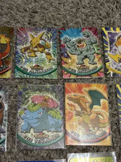 Vintage Pokemon Card Collection Lot Of 13 Topps Cards Charizard Blastoise - Image 3