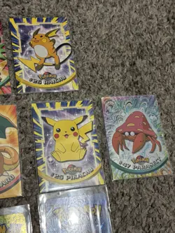 Vintage Pokemon Card Collection Lot Of 13 Topps Cards Charizard Blastoise - Image 4