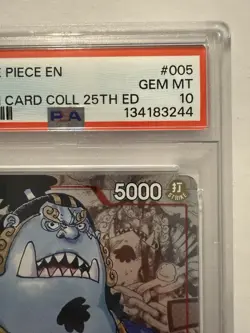 ONE PIECE Premium Card Collection 25th Anniversary JINBE ST01-005 PSA 10 - Image 4