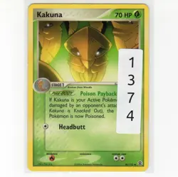 Pokemon TCG Kakuna 36/112 EX Firered/Leafgreen Regular Uncommon Card EN-LP 2004 - Image 3