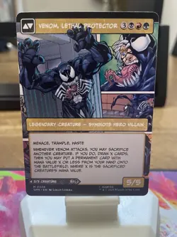 Magic: The Gathering Eddie Brock Venom x2 SPM Legendary Creature Cards - Image 2