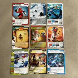 LEGO Ninjago Spinners Cards Lot (9 2011/12 Set) TCG Spinjitzu Holo Jay ZX Snappa - Image 1