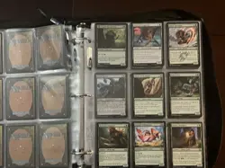 Big Magic The Gathering Binder Filled With 1000+ GREEN Vintage To Modern Cards. - Image 4