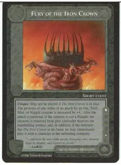 MIDDLE EARTH PROMO CARD FURY OF THE IRON CROWN ex - Image 1