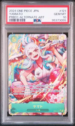 One Piece Card Yamato OP01-121 SEC Parallel PSA10 Japanese - Image 1