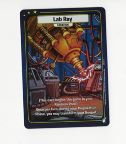 Foil - Neopets Battledome TCG 25th Anniversary Lab Ray Location Card - Image 1