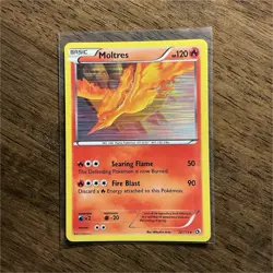 Pokemon Moltres 22/113 Legendary Treasures Holo Rare 120HP Basic English Card - Image 1