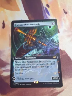 Extinguisher Battleship Extended Art - EOE 0355 - NM - MTG Magic - Image 1