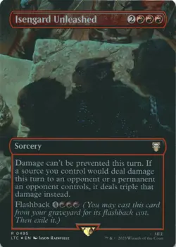 MTG Isengard Unleashed (Borderless) Foil NM Commander Lord of the Rings LOTR - Image 1