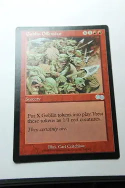 MTG Goblin Offensive x1- -Anthologies-Lightly Played - Image 1