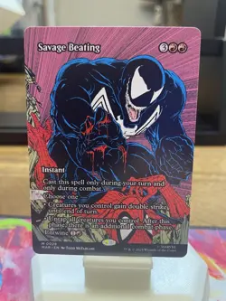 Magic: The Gathering Wizards Savage Beating Marvel Instant Venom Red 0026 - Image 1