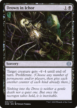 Drown in Ichor (Foil) - 91 - Phyrexia: All Will Be One- Near Mint - MTG - Image 1