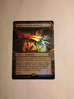 Sword of Wealth and Power (Showcase) BIG Raised Foil / Gilded Foil - Image 1