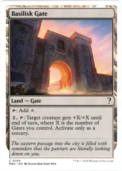 Basilisk Gate (White Border) - Mystery Booster 2 (MB2) MTG - NM/M - Image 1