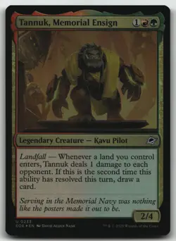 Tannuk, Memorial Ensign foil U Edge of Eternities 233 NM - Image 1