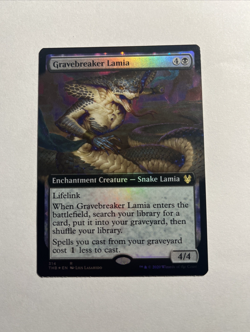 Gravebreaker Lamia (Extended Art) - Theros Beyond Death MTG Foil + Bonus Rare!!! - Image 1