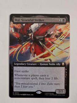 Mai, Scornful Striker R0374 Foil (Extended Art) Avatar: TLA MTG NM Never Played - Image 1