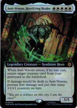 MTG Anti-Venom, Horrifying Healer (Extended) (244) | NM Foil | Spider-Man {SPM} - Image 2
