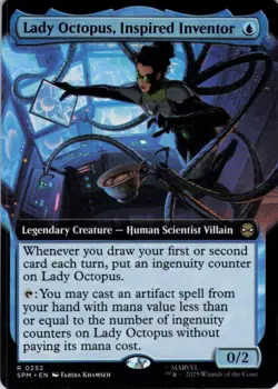 MTG Lady Octopus, Inspired Inventor (Extended Art) (252) | NM | Spider-Man {SPM} - Image 1
